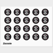 Taco Funny Let's Go Bold Statement Spaß Graphic Runder Aufkleber (Blatt)