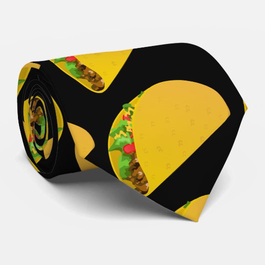 TACO FUNNY MEN's Neck Tie Krawatte (Gerollt)