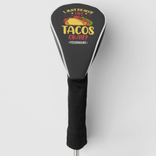 Taco Funny Sprichwort ich einfach wirklich wie Tac Golf Headcover