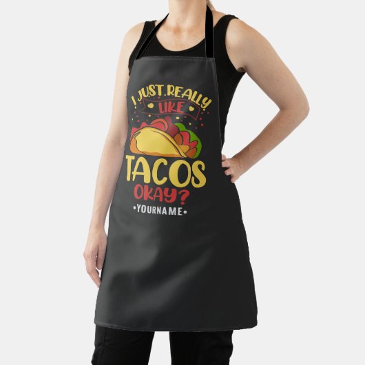 Taco Funny Sprichwort ich einfach wirklich wie Tac Schürze (InSitu)