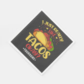 Taco Funny Sprichwort ich einfach wirklich wie Tac Serviette (Ecke)