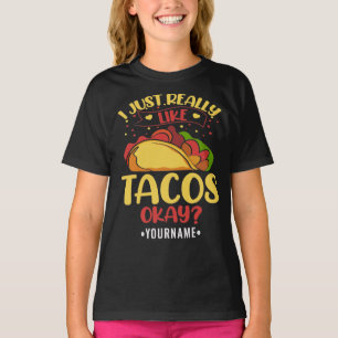 Taco Funny Sprichwort ich einfach wirklich wie Tac T-Shirt