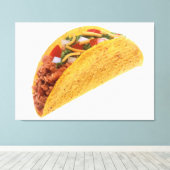 Taco für harte Muschel Leinwanddruck (Insitu (Holzboden))