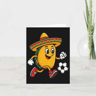 Taco Fußball Mexican Cinco De Mayo Sombrero Karte