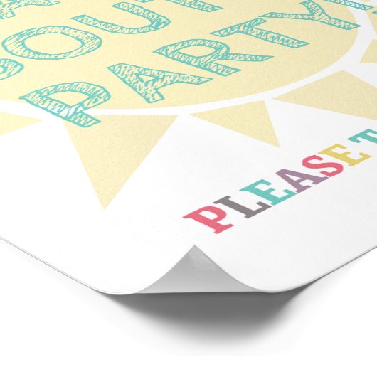 Taco Gastgeschenk Sign Poster (Ecke)