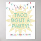 Taco Gastgeschenk Sign Poster (Vorne)