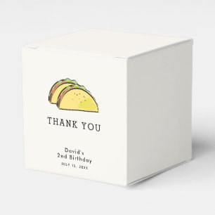 Taco Geburtstag Einfache Creme Danke Geschenkschachtel
