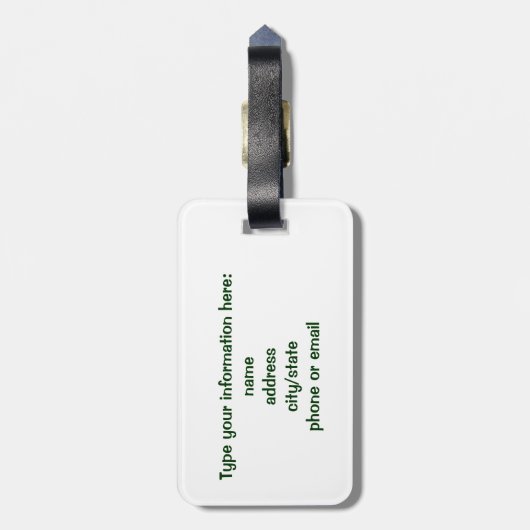 Taco gegen Burrito Gepäckanhänger (Rückseite vertikal)