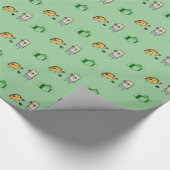Taco gegen Burrito Geschenkpapier (Ecke)