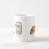 Taco gegen Burrito Kaffeetasse (Mittel)
