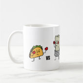 Taco gegen Burrito Kaffeetasse (Links)