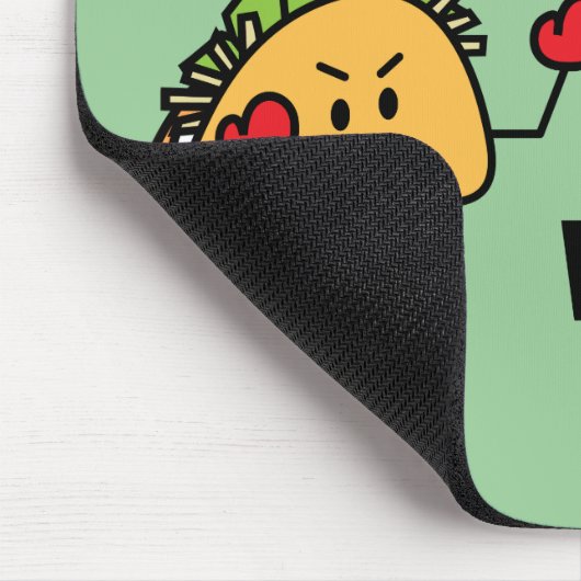 Taco gegen Burrito Mousepad (Ecke)