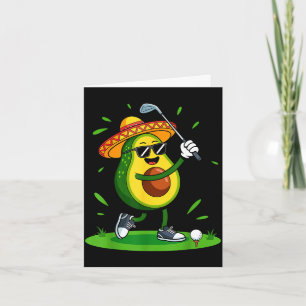 Taco-Golfer Cinco de Mayo mexikanischer Golfer Ess Karte