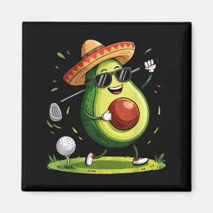 Taco-Golfer Cinco de Mayo mexikanischer Golfer Ess Magnet