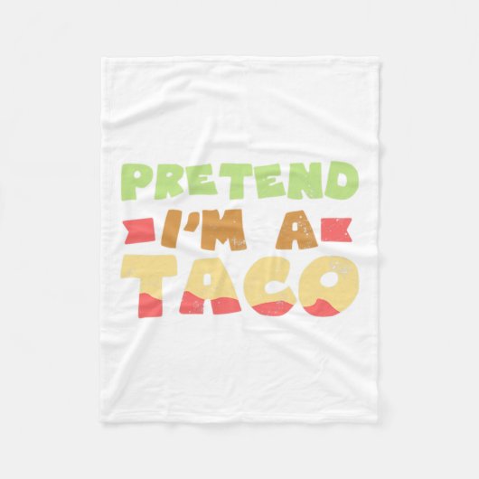 Taco Halloween Kostümdesign Vorgeben, ich bin ein  Fleecedecke (Vorderseite)