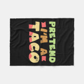Taco Halloween Kostümdesign Vorgeben, ich bin ein Fleecedecke (Vorderseite (Horizontal))