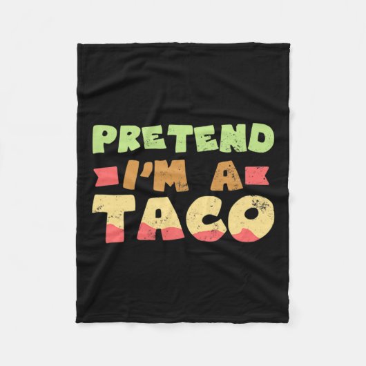 Taco Halloween Kostümdesign Vorgeben, ich bin ein Fleecedecke (Vorderseite)