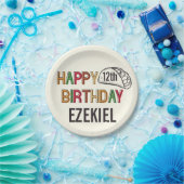 Taco Happy Birthday Personalisiert Pappteller (Party)