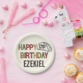Taco Happy Birthday Personalisiert Pappteller (Party)