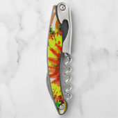 Taco Hippie Cat Farbenfrohe Flaschenöffner Kellnermesser (Rückseite)