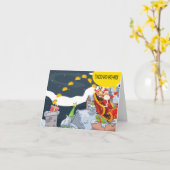 Taco-ho-ho-ho-ho Weihnachtskarte (Leere) Karte (Gelbe Blume)