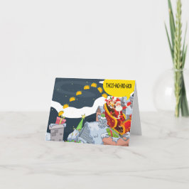 Taco-ho-ho-ho-ho Weihnachtskarte (Leere) Karte