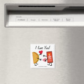 Taco & Hot Sauce - Ich Liebe Sie! (personalisierba Magnet (In Situ (Geschirrspüler))