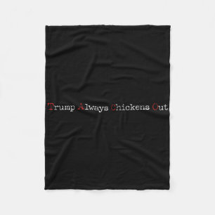 Taco Humor Lustig Trump kneift immer T.a.c.o Fleecedecke