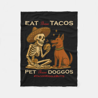 Taco-Hund Fleecedecke