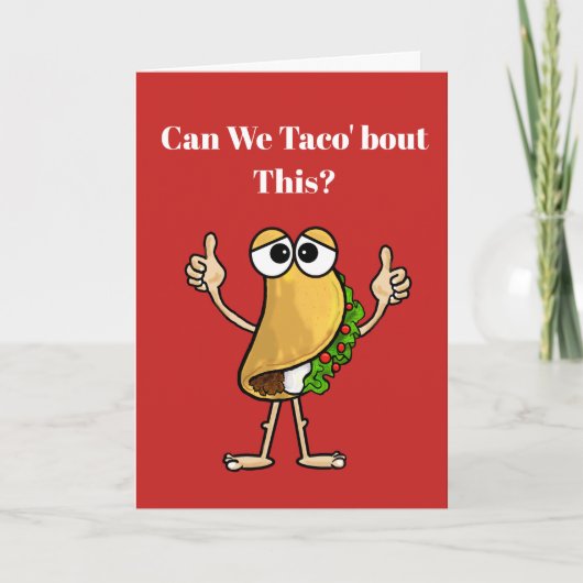 Taco I'm Sorry Card Karte (Vorderseite)