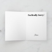 Taco I'm Sorry Card Karte (Innenseite)