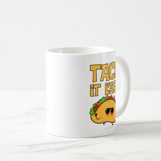 Taco It Easy Kaffeetasse (VorderseiteRechts)