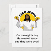 Taco Jesus Postcard Postkarte (Vorne/Hinten)