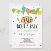 Taco-'Kampf ein Baby-Fiesta-Babyparty Einladung (Vorderseite)