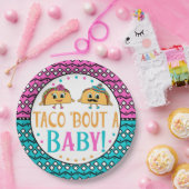 Taco-'Kampf ein Baby!  Geschlecht decken Platten Pappteller (Party)