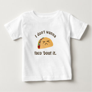 Taco-'Kampf es lustiger Wort-Spiel-Wortspiel-Spaß Baby T-shirt