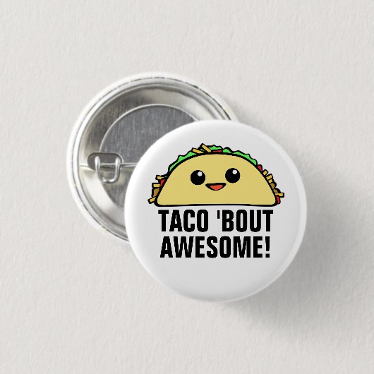 Taco-'Kampf fantastisches II Button (Vorne & Hinten)