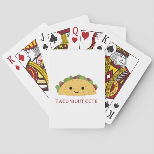 Taco-Kampf niedlicher Kawaii Taco Spielkarten (Rückseite)
