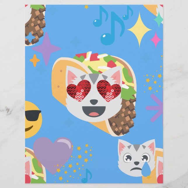 Taco-Katze-Emoji (Vorderseite)