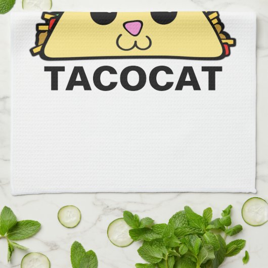Taco-Katze Geschirrtuch (Gefaltet)