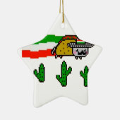 Taco-Katze Keramik Ornament (Rechts)