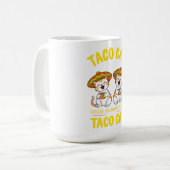 Taco Katze rückwärts geschrieben ist immer noch Ta Kaffeetasse (Vorderseite Links)
