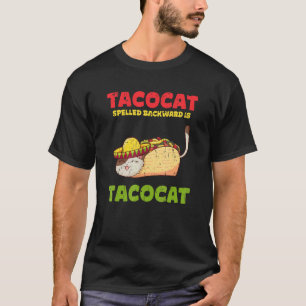 Taco Katze rückwärts geschrieben ist Taco Katze  m T-Shirt