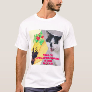Taco Katze rückwärts geschrieben ist Taco Katze T-Shirt