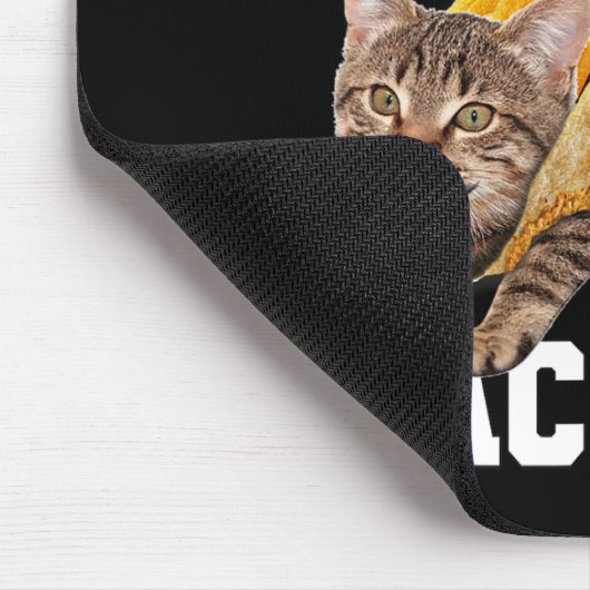 Taco Katze rückwärts geschrieben Tacocat Meme Albe Mousepad (Ecke)