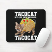 Taco Katze rückwärts geschrieben Tacocat Meme Albe Mousepad (Mit Mouse)