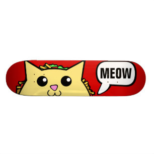 Taco-Katzemeow-Rot Skateboard