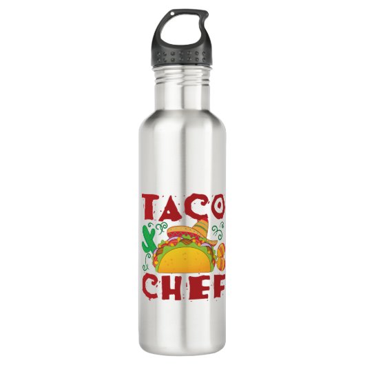 Taco Koch Taco Truck Edelstahlflasche (Vorderseite)