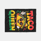 Taco Königin Fleecedecke (Vorderseite (Horizontal))