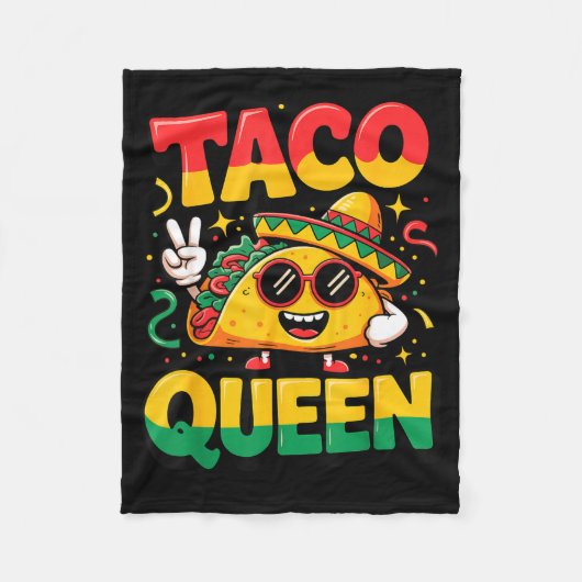 Taco Königin Fleecedecke (Vorderseite)